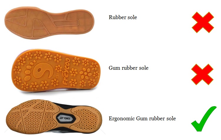 gum sole court shoes